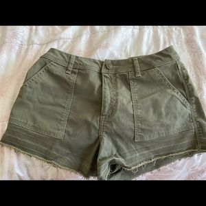 Olive green Jean shorts